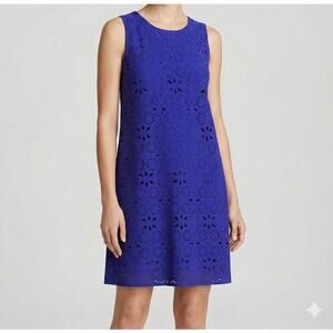 Worthington Womens Medium Royal Blue Sleeveless Dress Lined Back Zipper